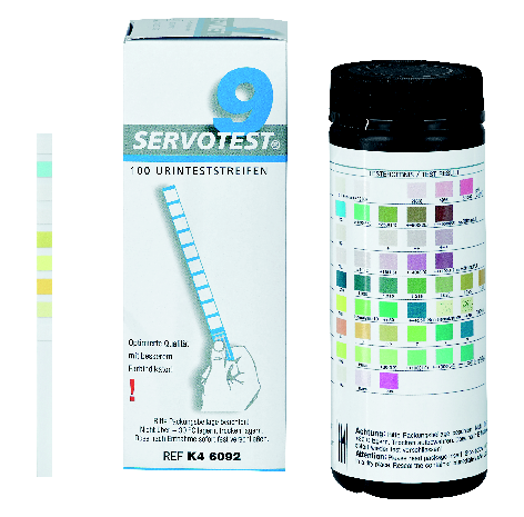 SERVOTEST® 9 Urinteststreifen, Harnuntersuchungsstreifen