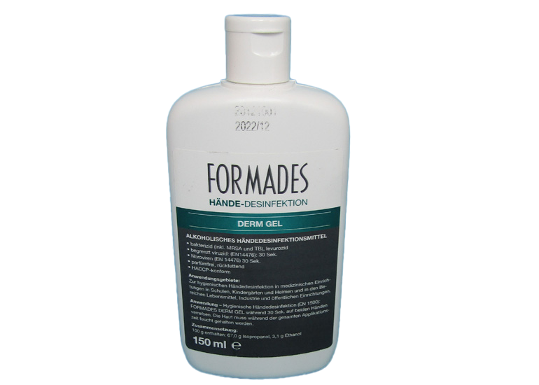Händedesinfektion, Formades Derm Gel, Desinfektion