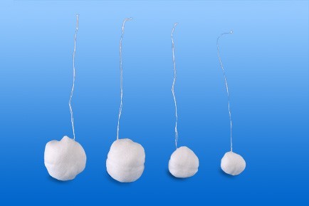 Nobacervix-Mull-Watte Tampon unsteril, Wattetampon, Wattekugel