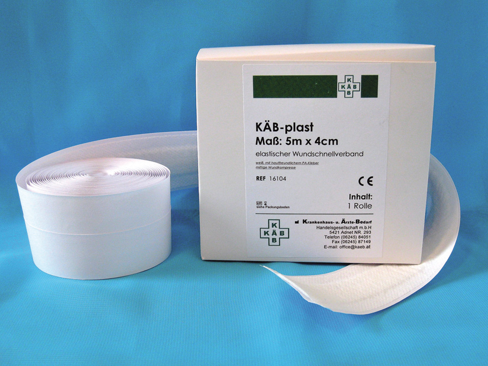 K.Ä.B.- plast Wundschnellverband, Rollenpflaster, Vliespflaster