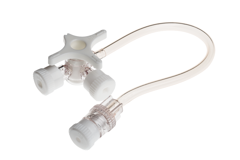 BD CONNECTA™ 3-Wege-Hähne mit Verlängerungsschlauch, Dreiwegehahn