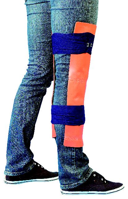 Lifeguard E-Bone Splint - Mini, Farbe: grau-orange