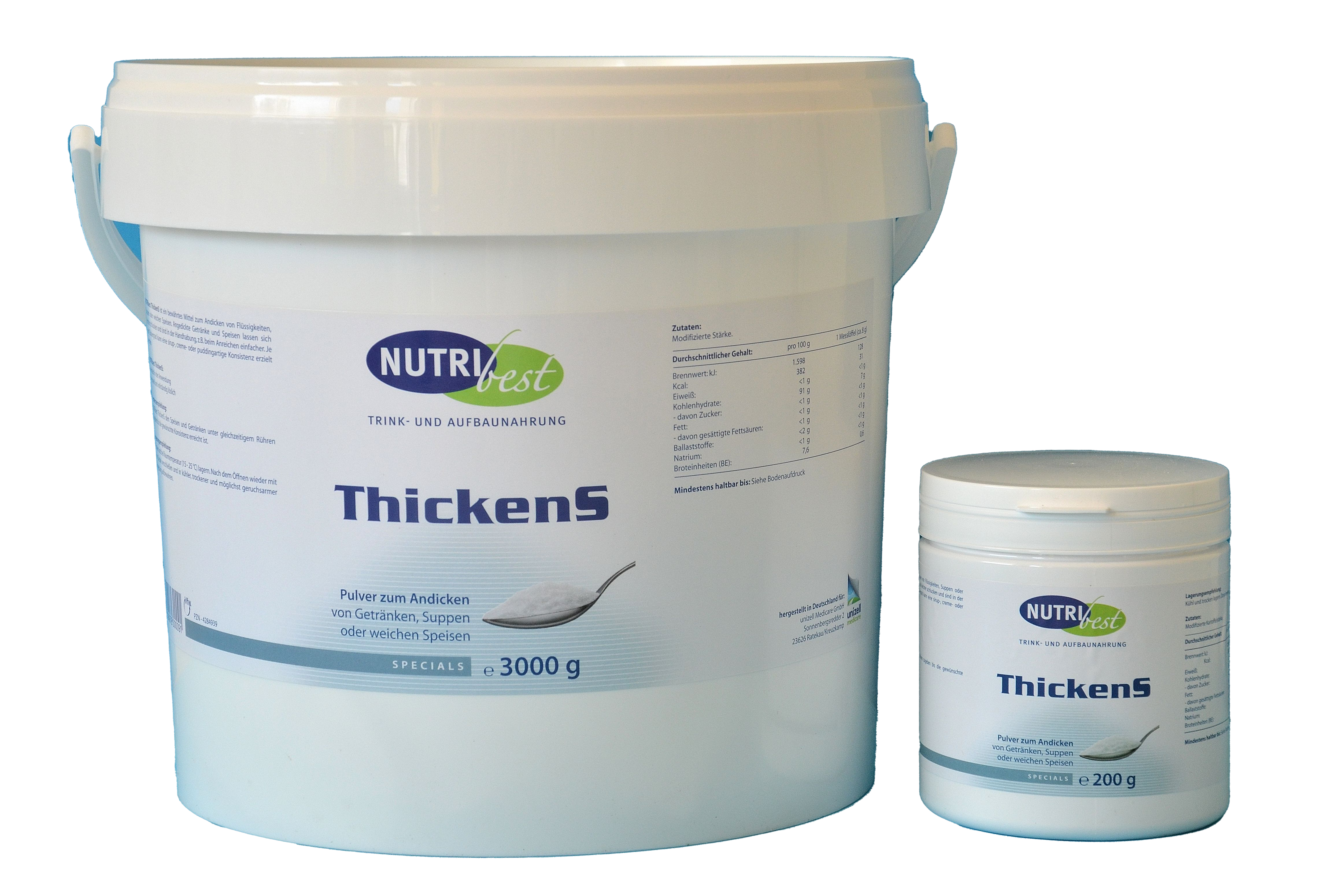NUTRIBEST ThickenS Andickungsmittel, Verdickungsmittel, Bindemittel