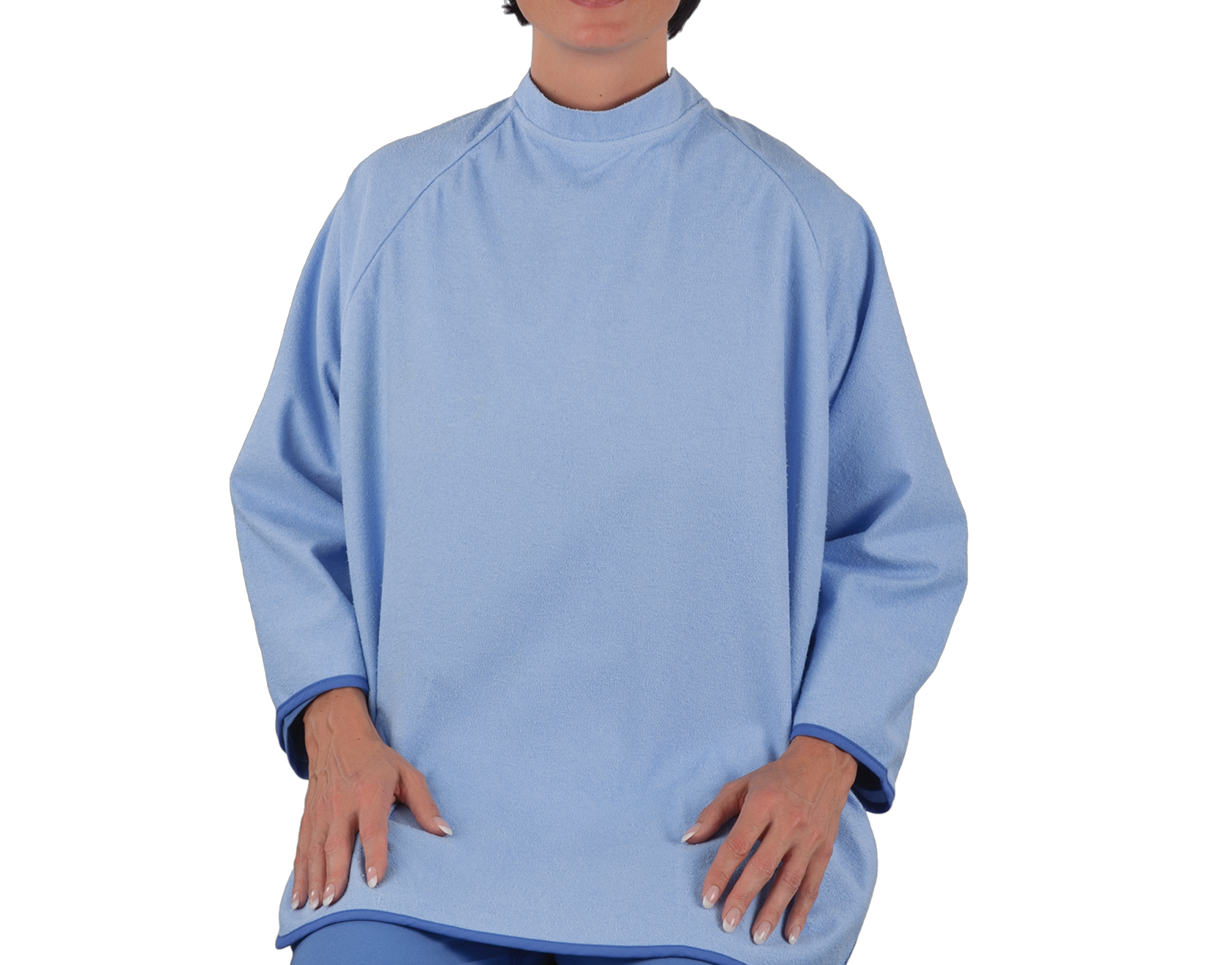 Essschürze mit langen Ärmel, Essschutz, Kleiderschutz, Esslätzchen, Esschürze, textil Essschürze