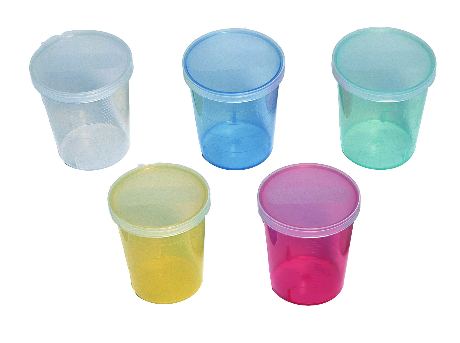 Wiegand Medikamenten Einnahmebecher, Medikamentenbecher, Tropfenbecher, Dosierbecher, Plastikbecher