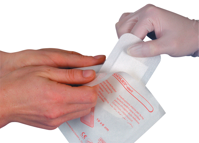 RUDAVLIES® Steril-Wundschnellverband, Vliespflaster, Wundschnellverband,Vlies, Pflaster