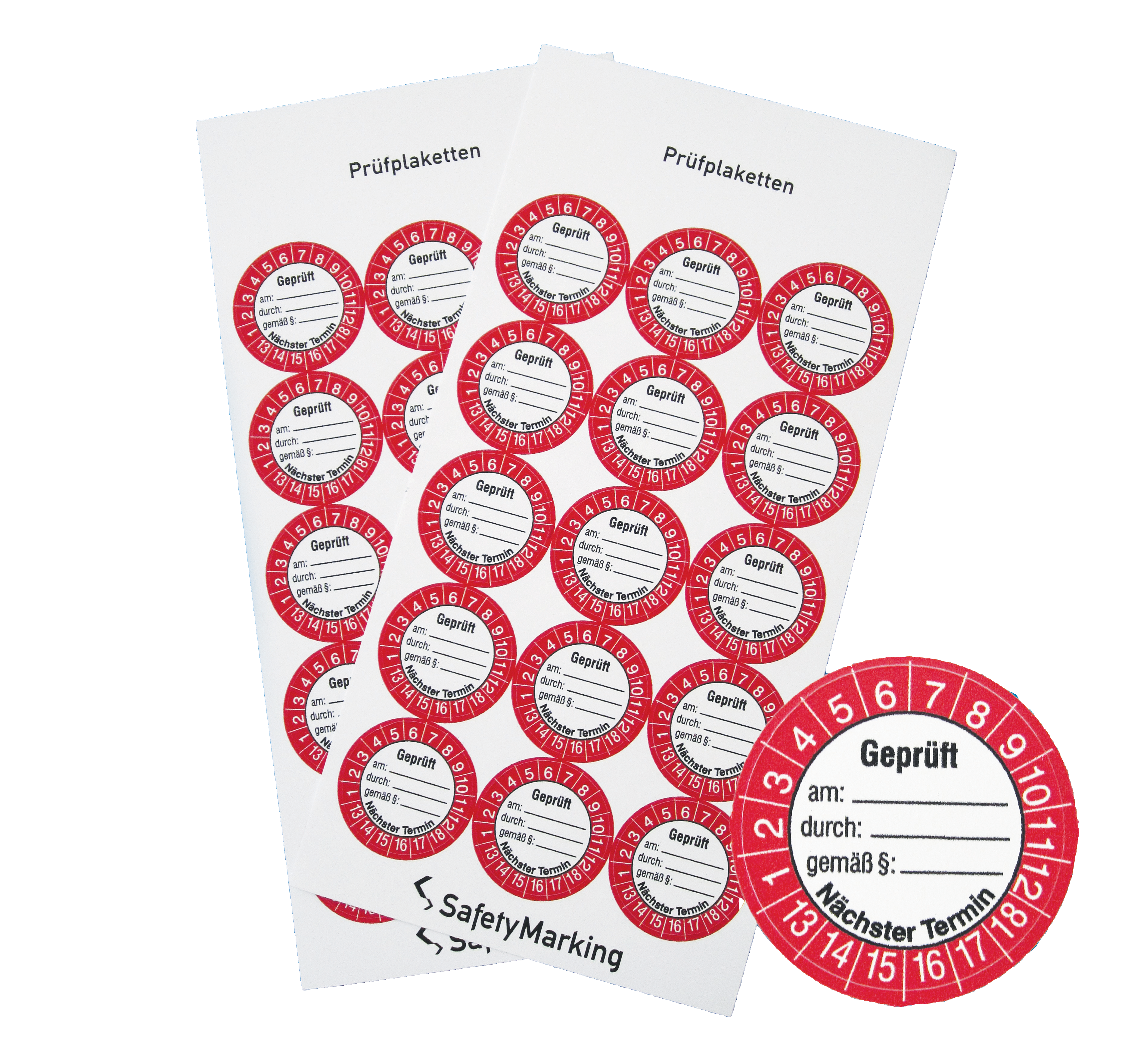 Prüfplaketten für Erste-Hilfe Koffer, Prüfsticker